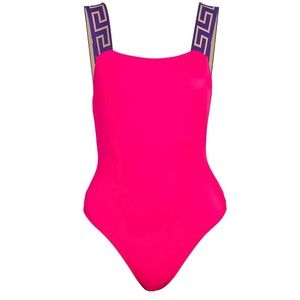 BNWT VERSACE GRECA BORDER ONE-PIECE SWIMSUIT SZ 2 (SMALL)